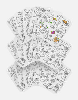 Giant Coloring Sheets in Safari / 3 Pack