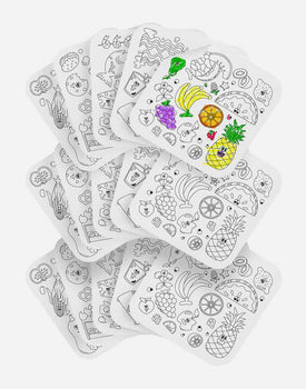 Giant Coloring Sheets in Food / 3 Pack