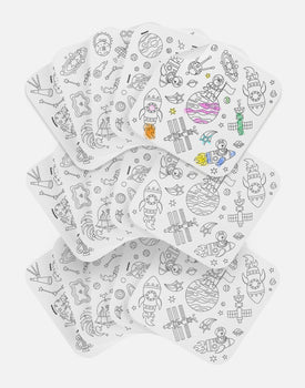 Giant Coloring Sheets in Space / 3 Pack