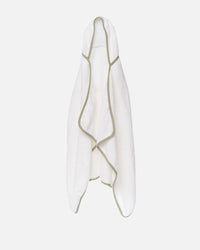 The Hooded Towel in Coconut / Sage