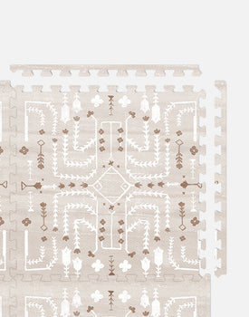 Play Mat in Oatmeal Floral Persian / 10x12